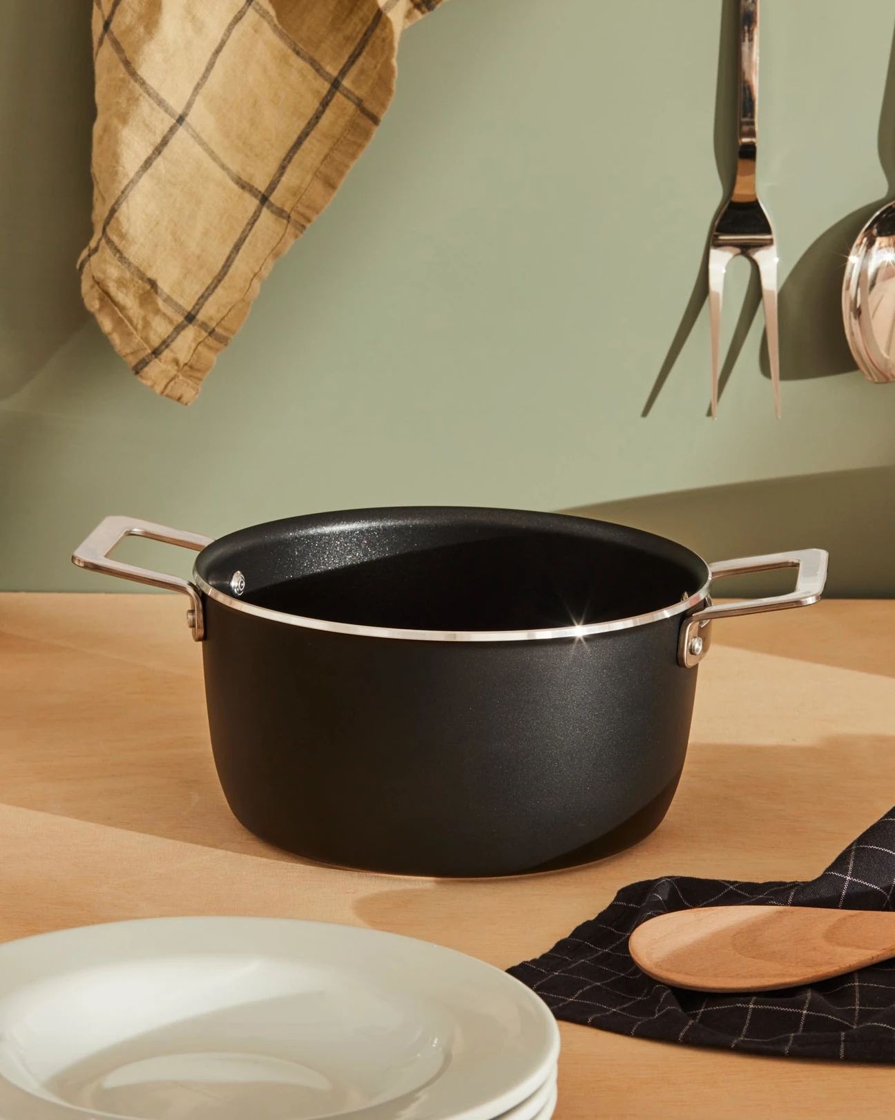 Casseruola antiaderente 20cm Pots & Pans Black Alessi