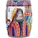 sgabello 33x33x44 cm - regina di cuori baci milano