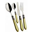 set 24 posate oxford verdi ghiera brunita Casa Bugatti