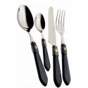 set 24 posate oxford nere ghiera brunita Casa Bugatti