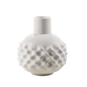 Vaso ceramica alveare opaco bianco h28 oakom