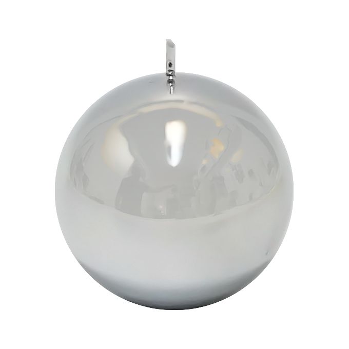 Candela ball candle silver 9cm