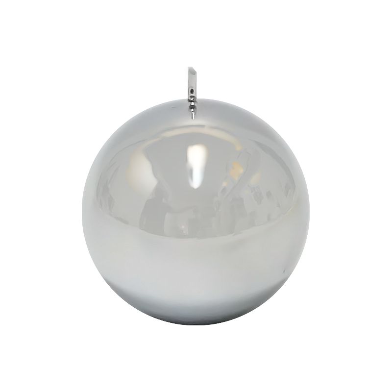 Candela ball candle silver 9cm