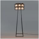 Lampada In Metallo Da Terra Con Dimmer Multilamp Cm.53X51 H.180-Nera Seletti