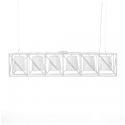 Lampada Metallo Appendibile Multilamp-Line Cm.103X22 H.22-Bianca Seletti