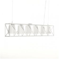 Lampada Metallo Appendibile Multilamp-Line Cm.103X22 H.22-Bianca Seletti