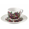 tazzina caffe le primizie set 4 pz porcellana brandani