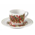 tazzina caffe le primizie set 4 pz porcellana brandani