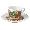 tazzina caffe le primizie set 4 pz porcellana brandani