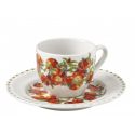 tazzina caffe le primizie set 4 pz porcellana brandani