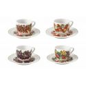 tazzina caffe le primizie set 4 pz porcellana brandani