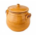 legumiera gialla c/coperchio terracotta da fuoco brandani