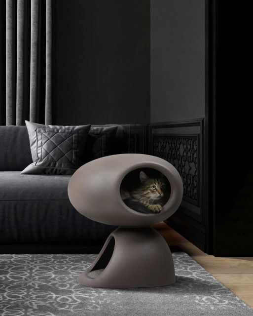 Cat cave grigio chiaro Qeeboo