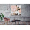 Quadro rosa astratto 120cm Agave