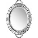 Specchio vassoio Qeeboo argento