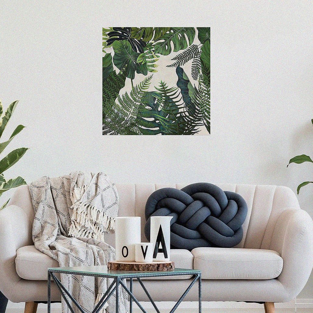 Quadro nella giungla 90x90cm