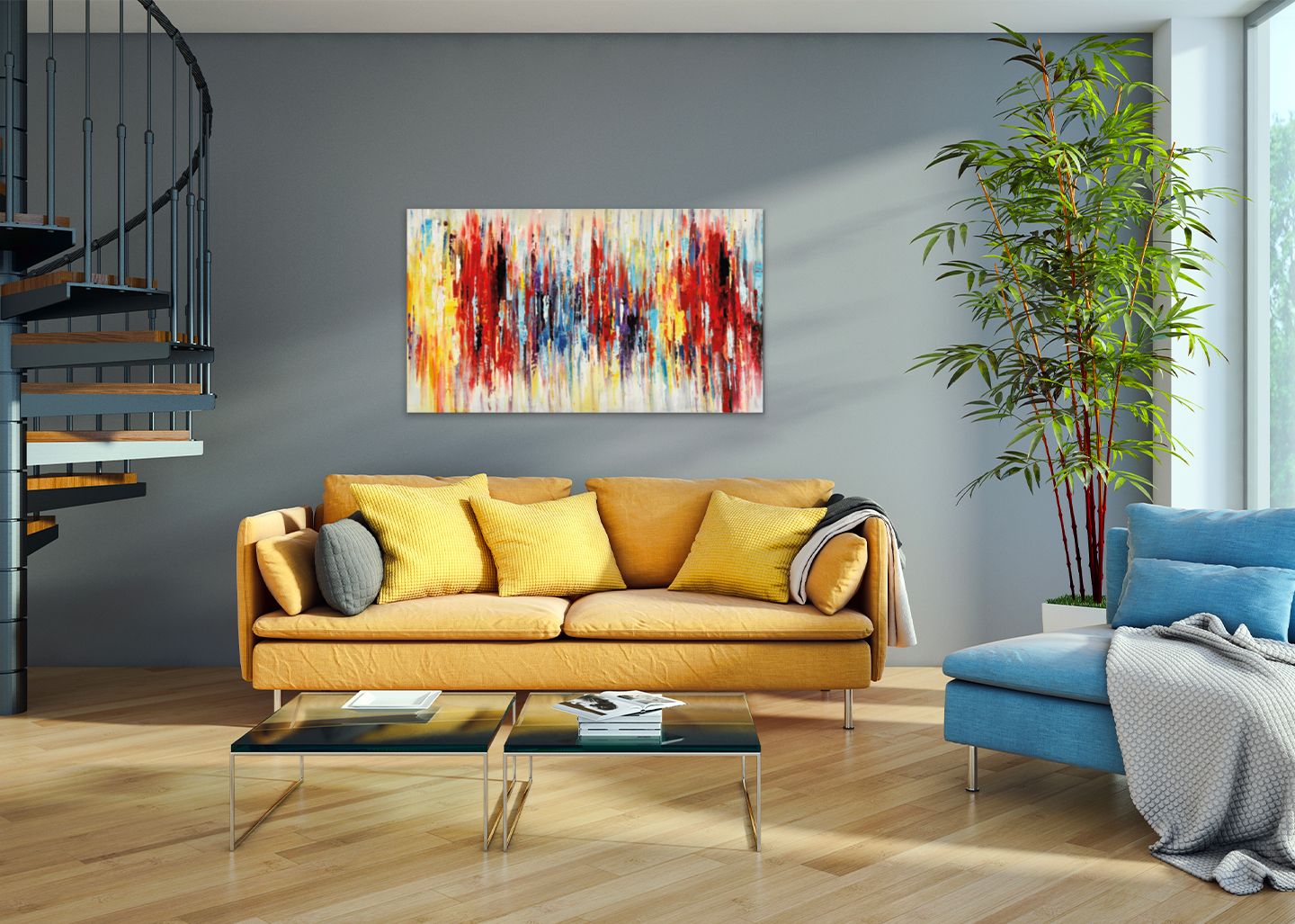 Quadro frequenze 140cm Agave