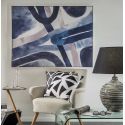 Quadro astratto 90x120cm con cornice L'Oca Nera