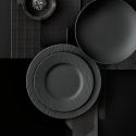 Set 18 pezzi Piatti Manufacture Rock nero