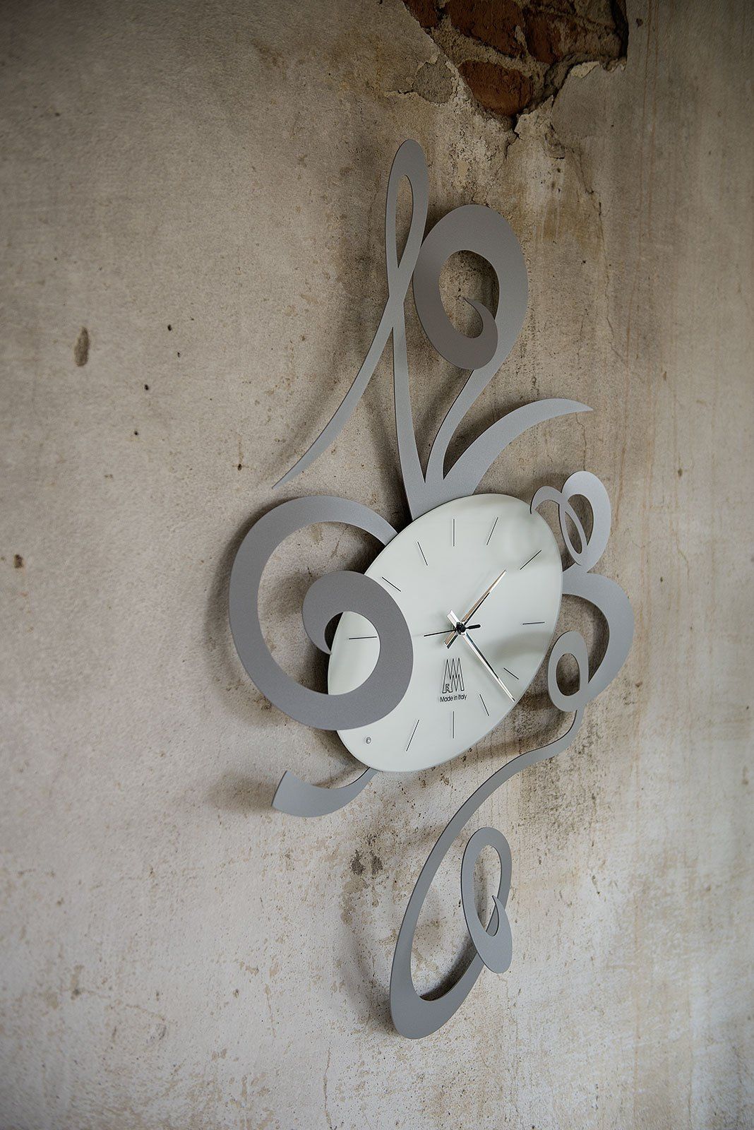 orologio robin parete alluminio Arti e Mestieri