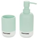 Set Bagno Pantone Verde Polyresin