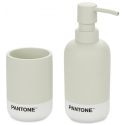 Set Bagno Pantone Grigio Polyresin