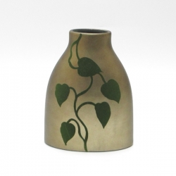Vaso decoro foglie ceramica