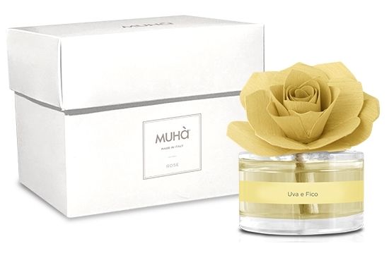 Diffusore rosa gialla 50ml uva e fico Muhà