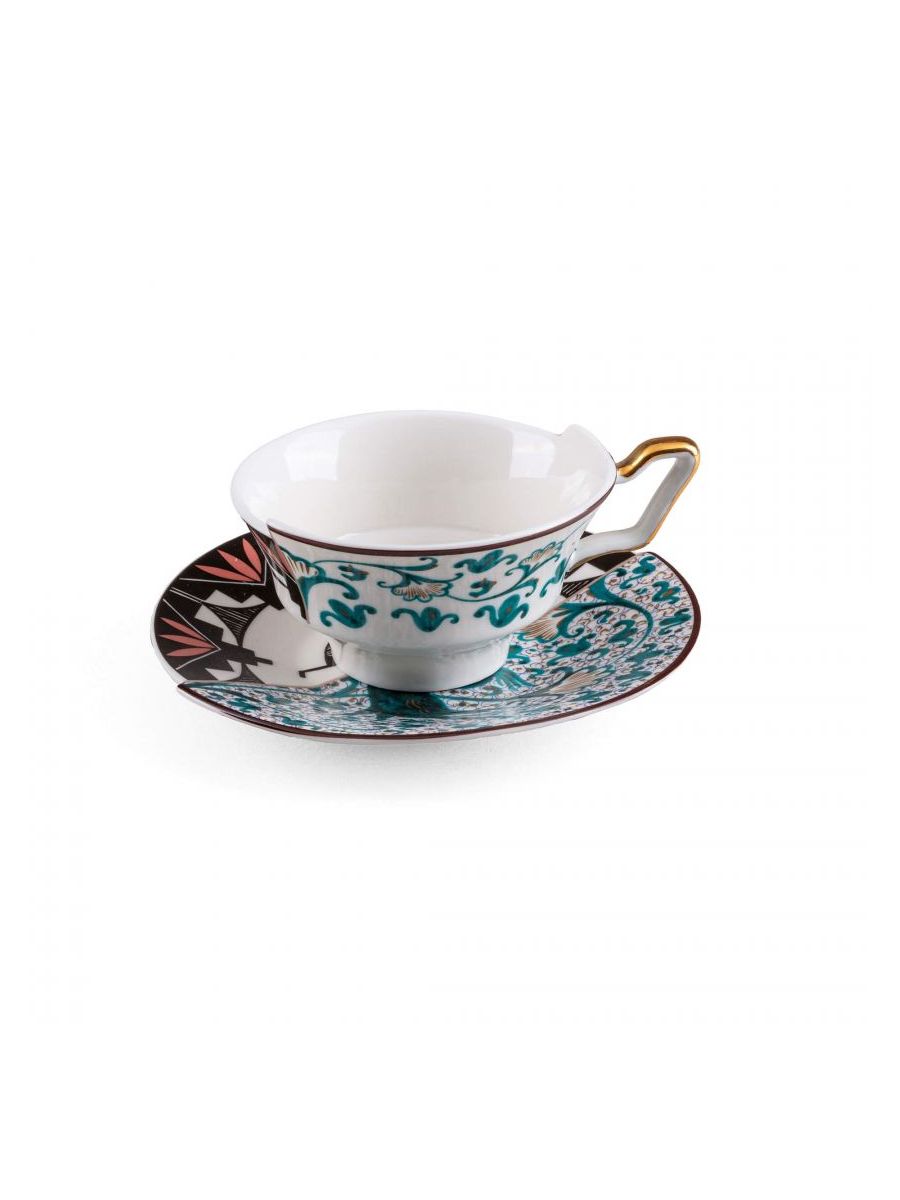 Tazza Da Te Con Piattino In Porcellana Hybrid-Aspero Seletti