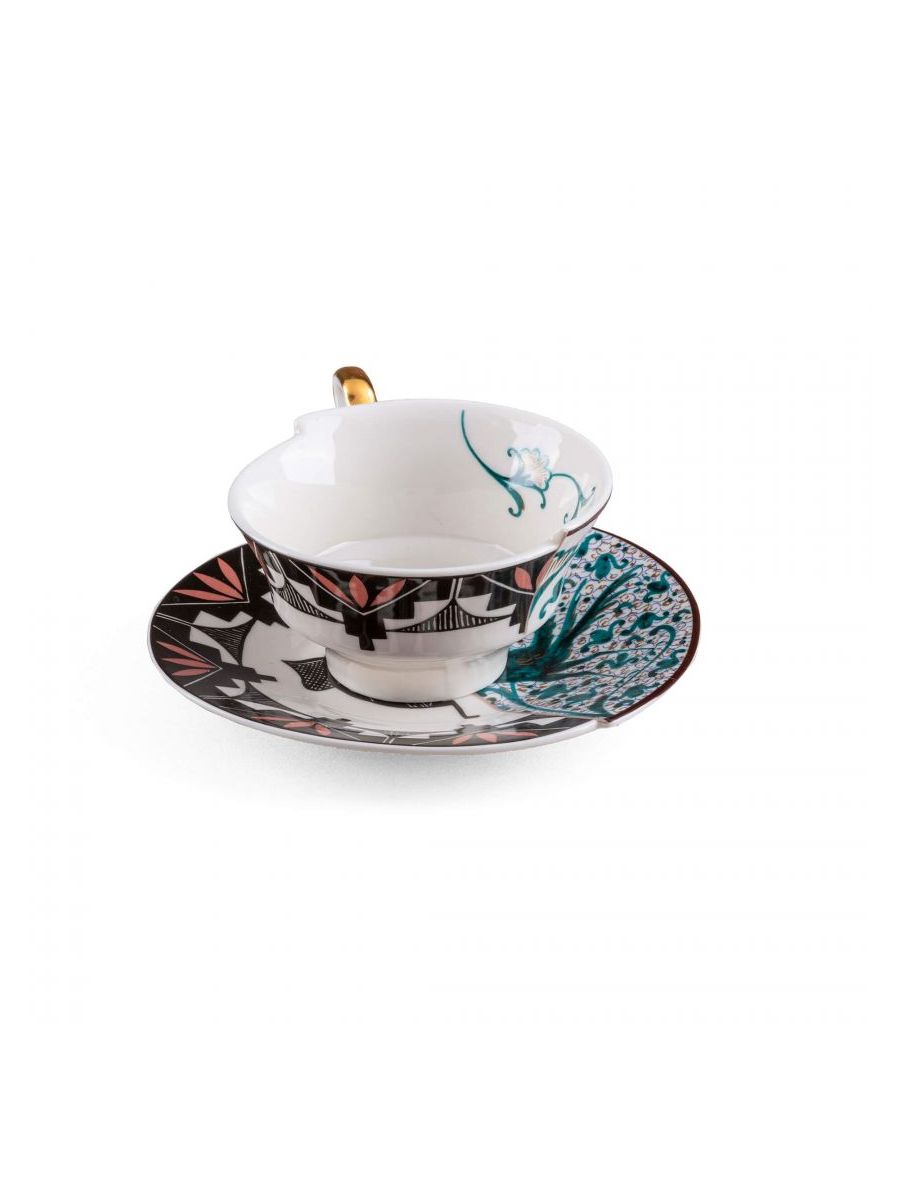 Tazza Da Te Con Piattino In Porcellana Hybrid-Aspero Seletti