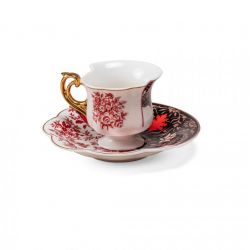 Tazzina Da Caffe Con Piattino In Porcellana Hybrid-Sagala