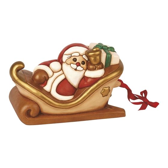 Slitta piccola con babbo natale