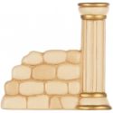 COLONNA ROMANA CON MURETTO