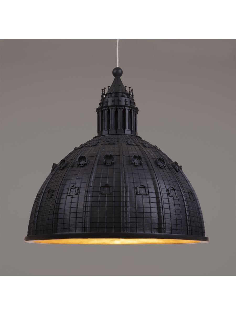Lampadario cupolone nero seletti
