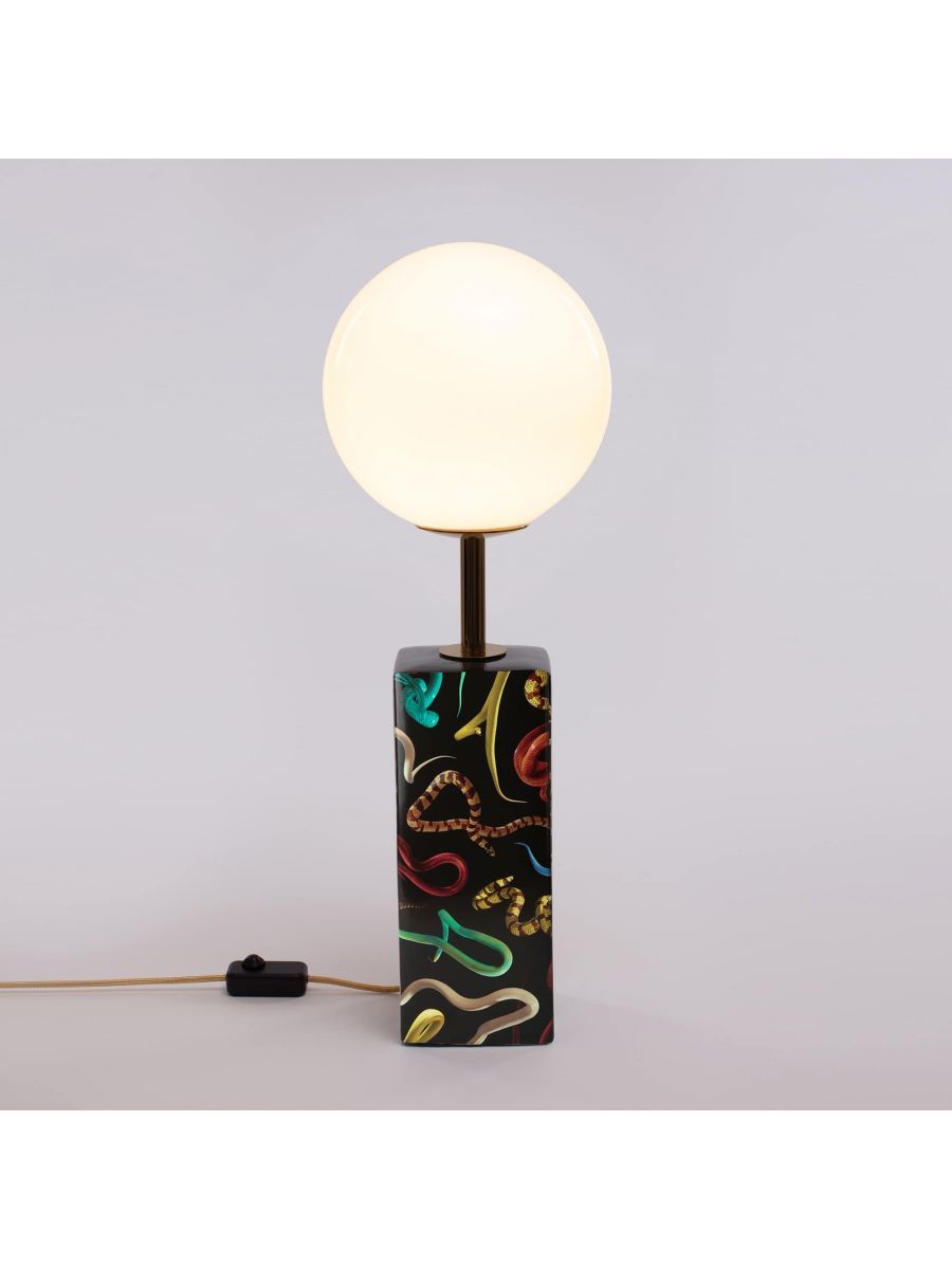 Lampada Da Tavolo A Led In Porcellana Snakes Seletti