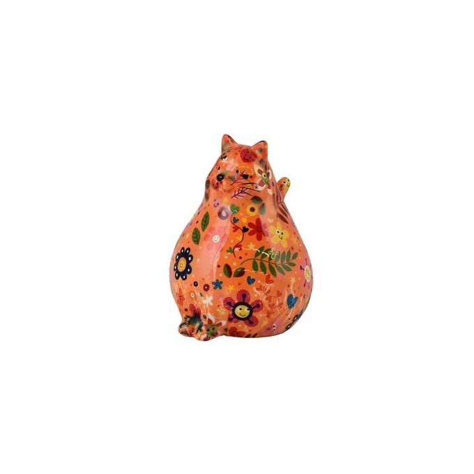 Money Box Cat Chubby Medio Arancio Pomme Pidou