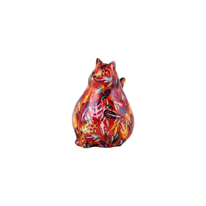 Money Box Cat Chubby Medio Rosso Pomme Pidou