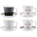 Coffeeset 4 Pz Occhi E Dot Scatola Regalo