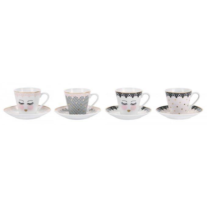 Set Espresso In Pizzo 4 Pezzi Giftbox