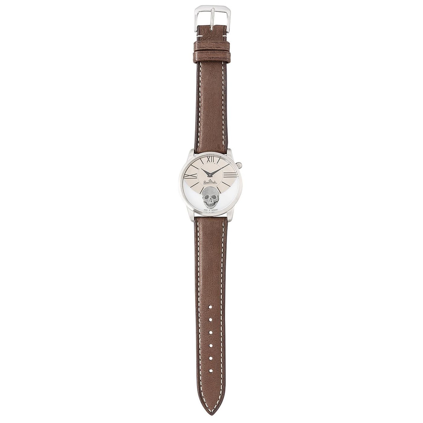 Orologio da donna Watch 3041 RockSkull silver-titan-brown Rosenthal