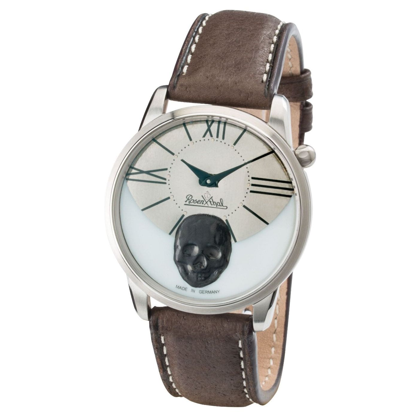 Orologio da donna Watch 3041 RockSkull silver-titan-brown Rosenthal