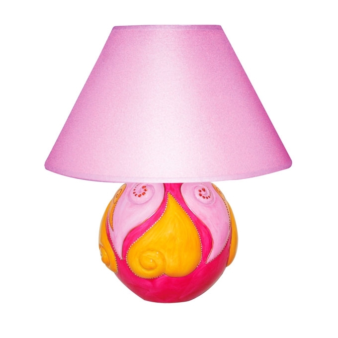 Lampada cuore scolpito fuxia soizick