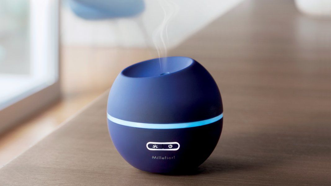 Diffusore ad ultrasuoni hydro mezza sfera blu millefiori