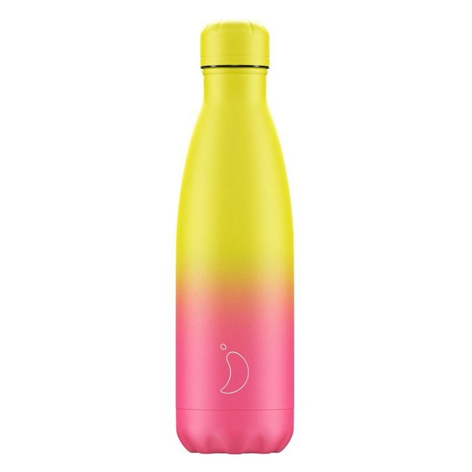 CH-Bottiglia 500 ml - Gradient - Neon Yellow/Pink chilly's