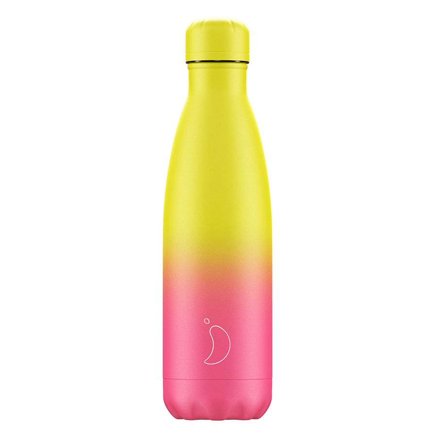 CH-Bottiglia 500 ml - Gradient - Neon Yellow/Pink chilly's