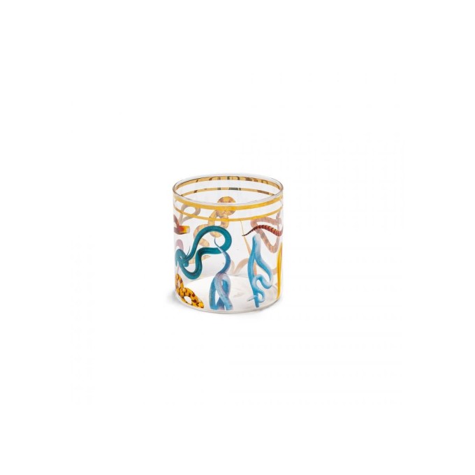 Bicchiere In Vetro Toiletpaper Loves Seletti  