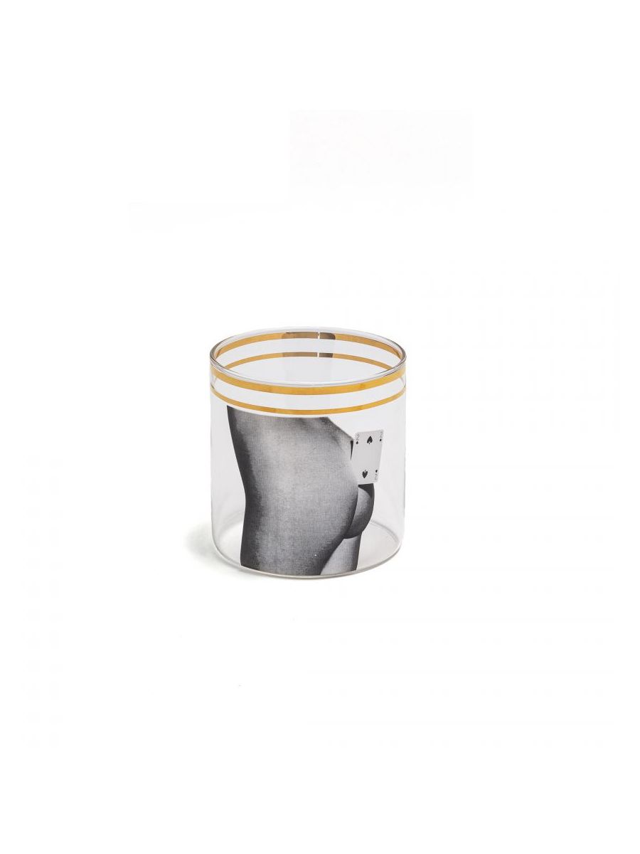 Bicchiere In Vetro Toiletpaper Loves Seletti