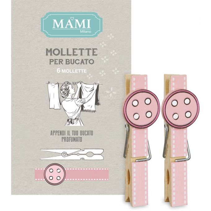 Kit 6 Mollette - Rosa Mami Milano
