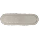piatto a servire ovale 44,5x13,5 cm - tortora baci milano