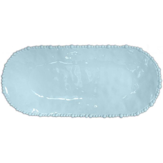 piatto a servire ovale 53x24 cm - aqua baci milano